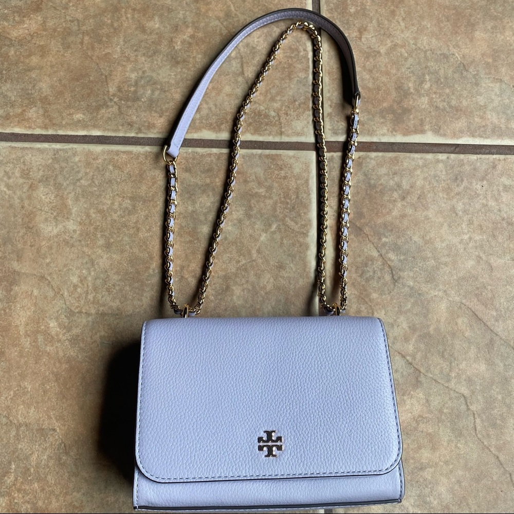 NWOT Tory Burch Mini Carter Pebble Leather Crossbody - Picture 3 of 12